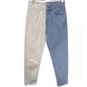 Adika Two Tone Mom Jeans Sz M